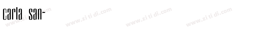 carla san字体转换